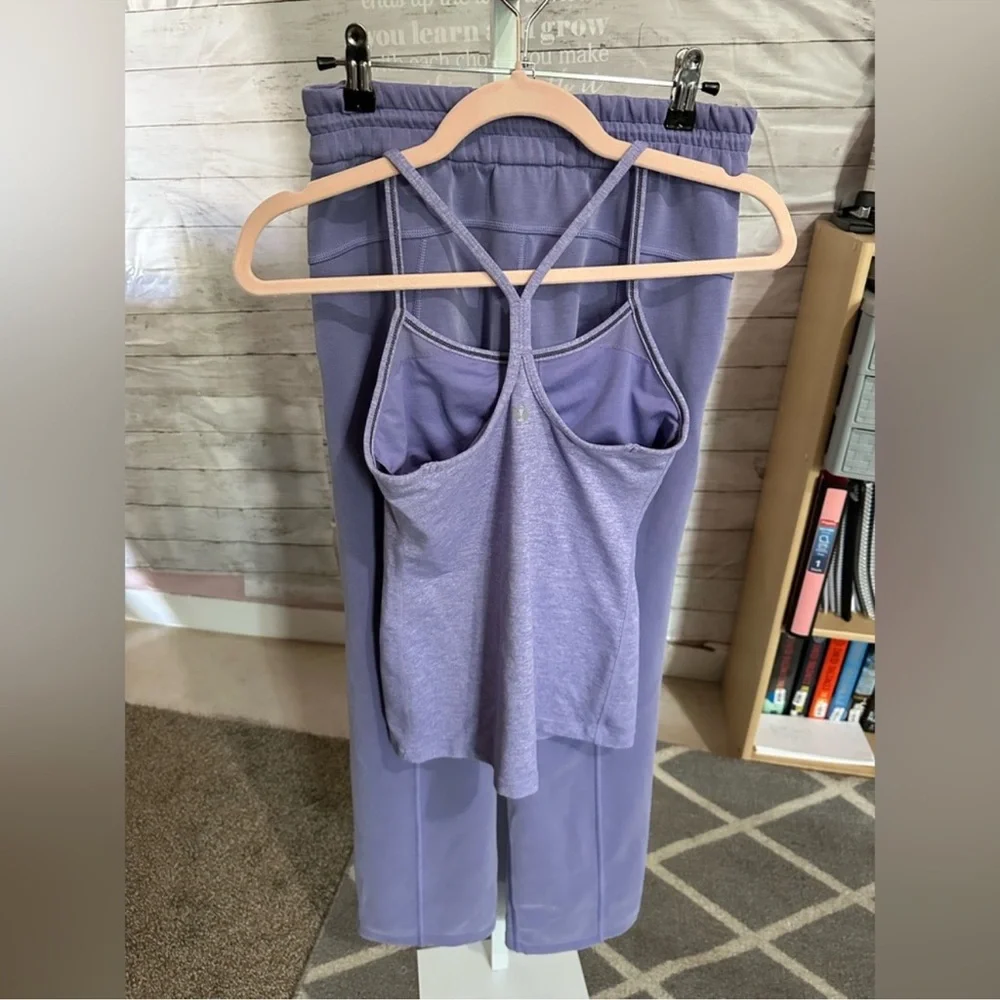 Lululemon Athletica Softstreme Pants Dusky Lavender purple power Y tank bundle 4 - Picture 7 of 10